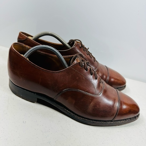 Paul Stuart Oxford Shoes Men Size 9  Brown Leather Lace-Up Low Top main image 6